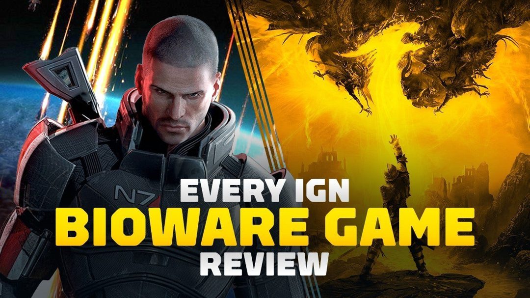 Check over two decades worth of IGN reviews for games developed by BioWare.
